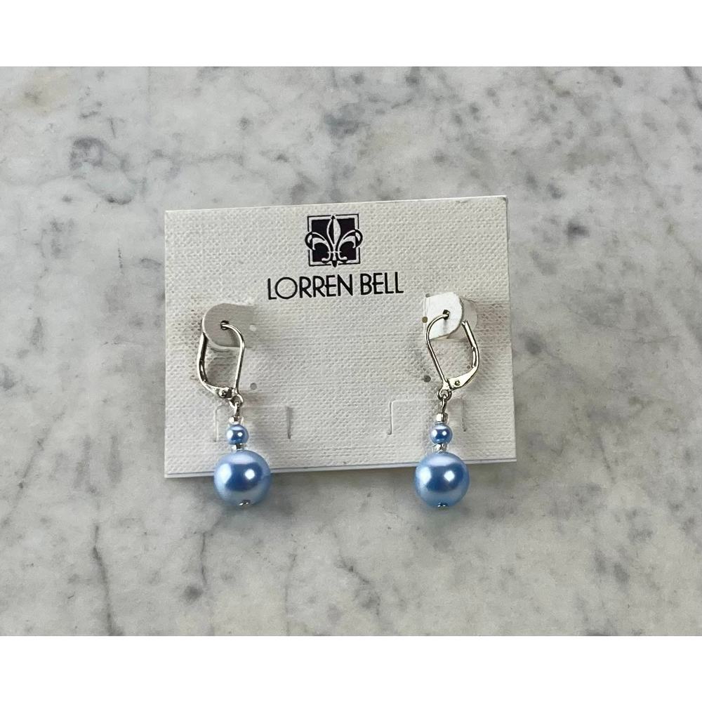 Vintage gray real drop earrings